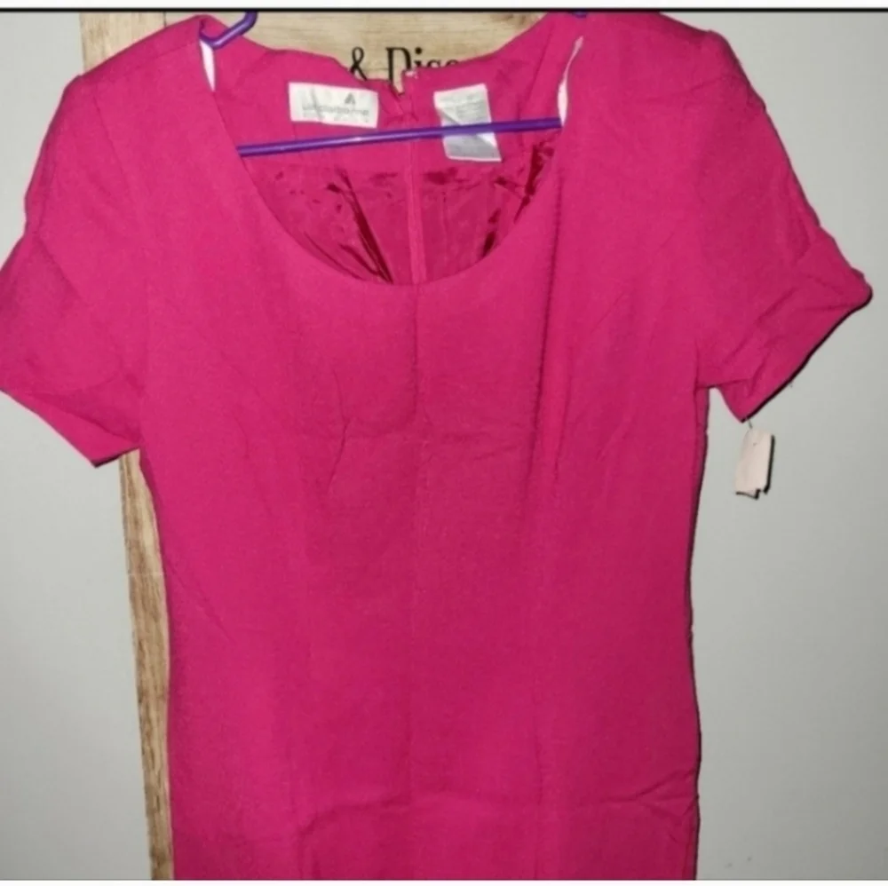 Nwt Liz Claiborne size 6 hot pink dress